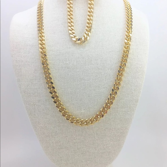 Men link chain & bracelet